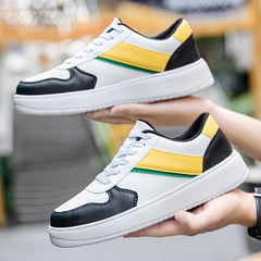 Men's Lace Up Skate Sneakers Anti-Skid Comfort Casual Shoes