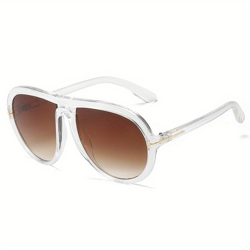 Round Frame Aviator Sunglasses UV400 Gradient Lens Glasses