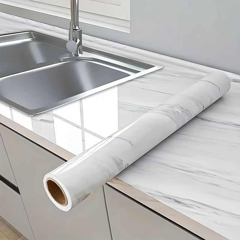 Marble Pattern Self-Adhesive Wallpaper for Kitchen Countertop Furniture