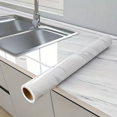 Marble Pattern Self-Adhesive Wallpaper for Kitchen Countertop Furniture