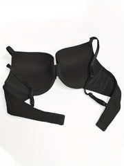 Solid Push Up Bra & Panties Lingerie Set