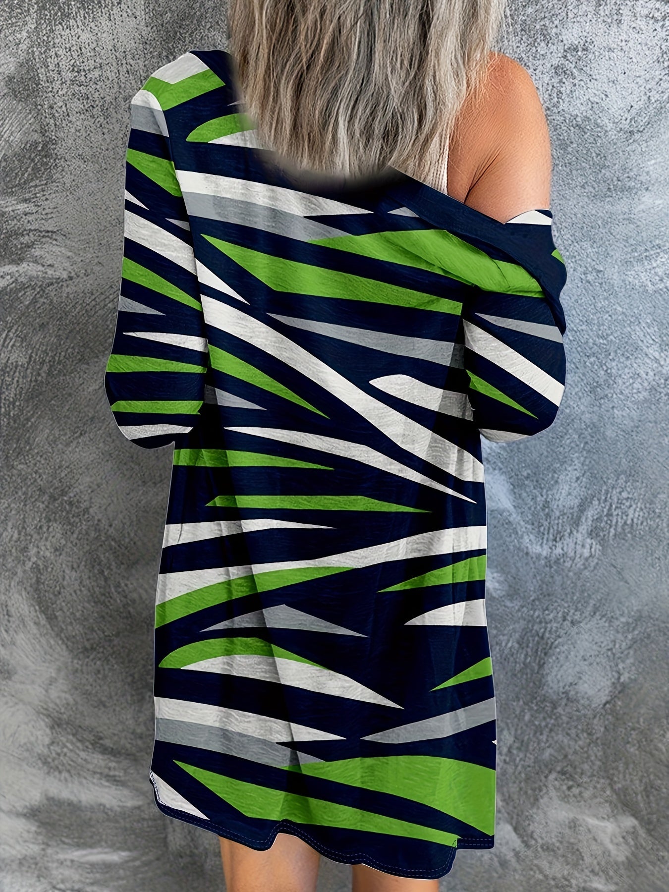 Striped Long Sleeve Button Up Cardigan