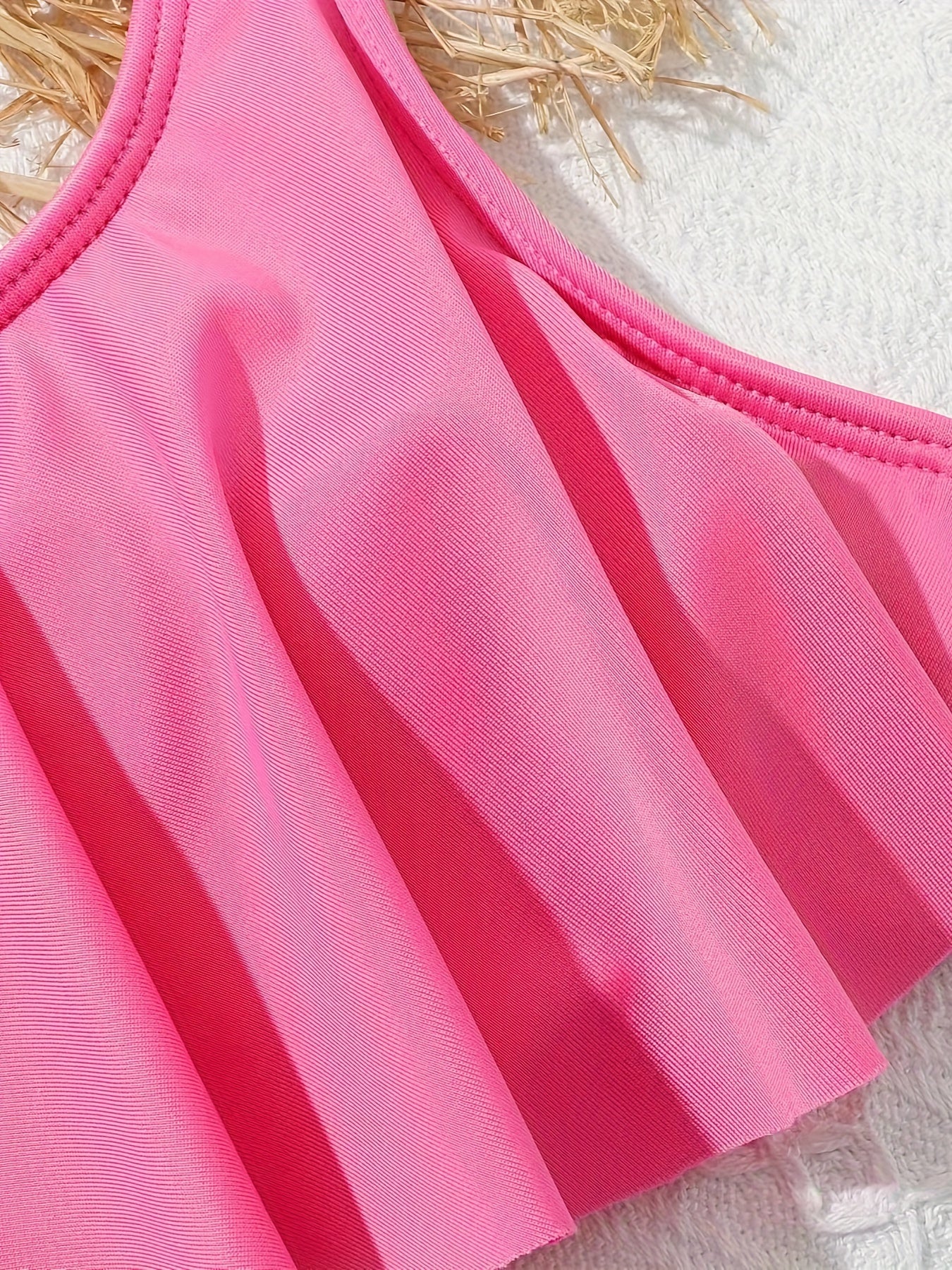 Girls Tie Dye Ruffle Trim Swimsuit Bathing Suit Summer Clothes Beach Gift