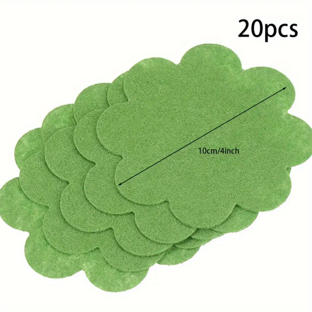 20pcs Flower Pot Gasket Anti-leakage Soil Round Plastic Bottom Hole Gasket