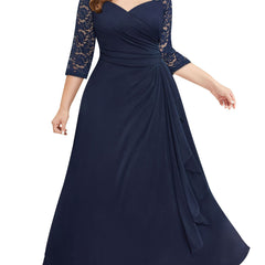 Bridesmaid Dress Floral Lace Sweetheart Neck Maxi Wedding Dress