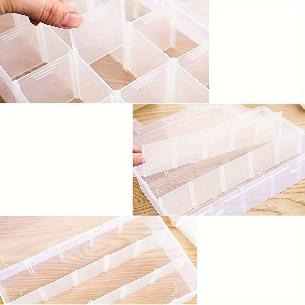 15 Grid Adjustable Plastic Storage Box Room Decor