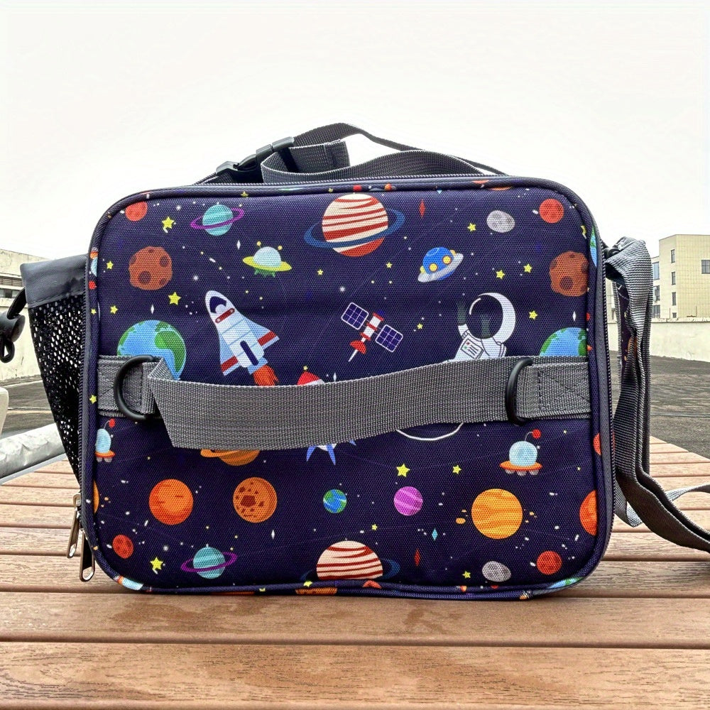 Kids Insulated Lunch Bag Waterproof Portable Crossbody Bag