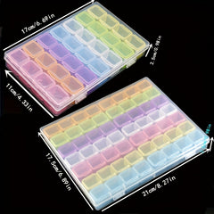 DIY Diamond Storage Box 28 56 Grids Plastic Beaded Organizer