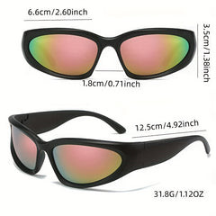 Y2K Wrap Around Sunglasses UV400 Outdoor Cycling Eyewear