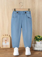 Boys Casual Denim Long Pants With Pocket Kids Clothing
