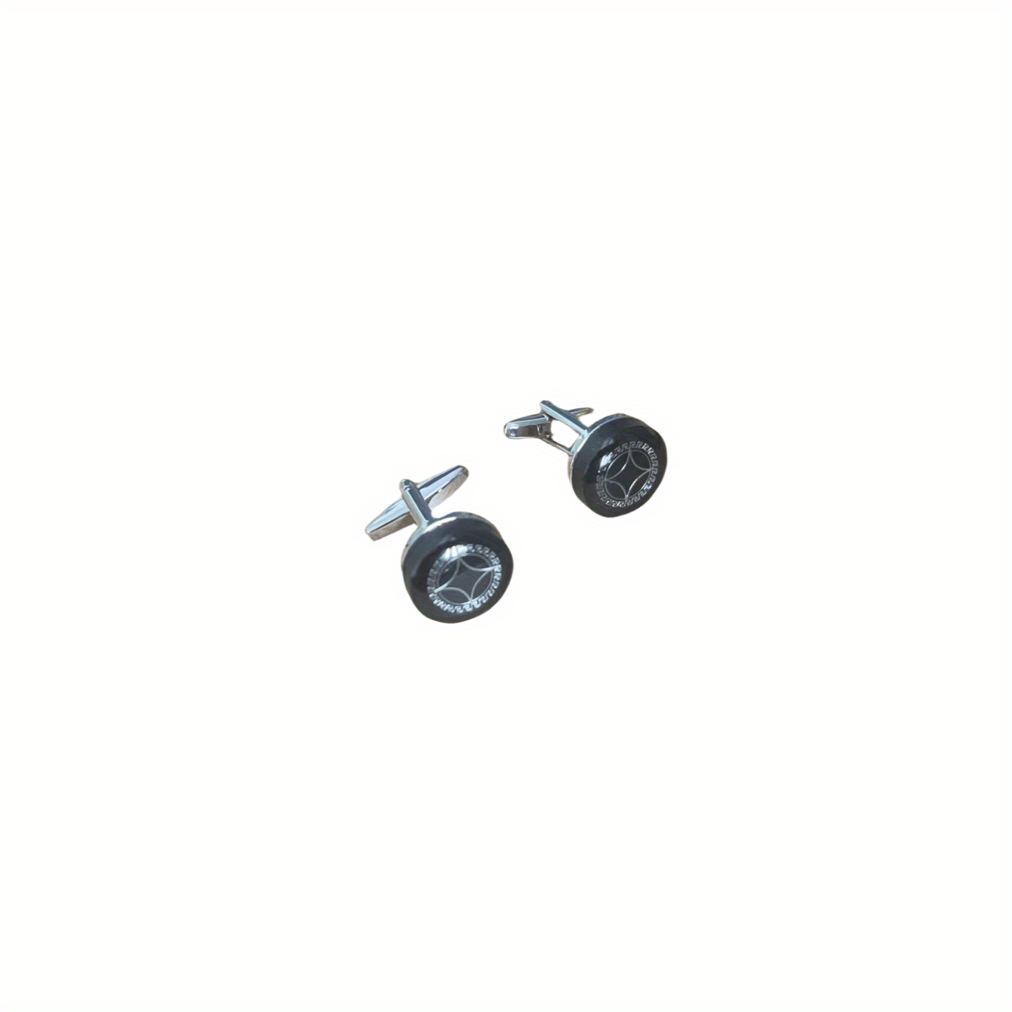 Copper Round Cufflinks For Men