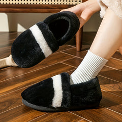 Plush Lined Fuzzy Slippers Non Slip Indoor Shoes