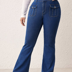 Retro Flared High Waisted Jeans