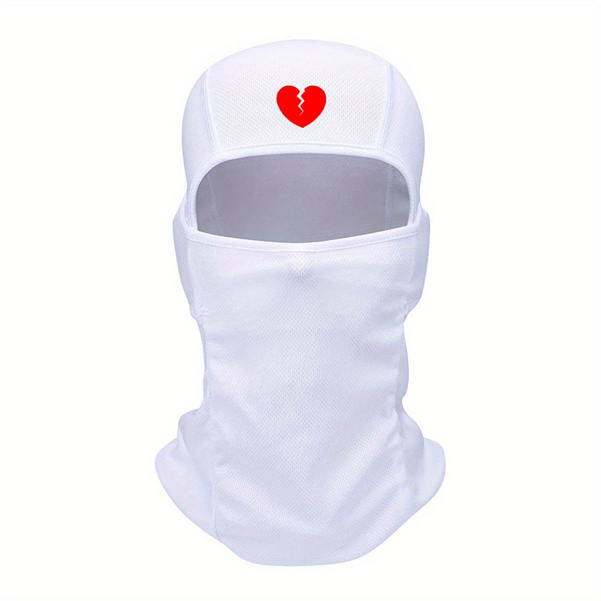 Heart Broken Print Cycling Mask Balaclava Outdoor Sports Windproof Sunscreen