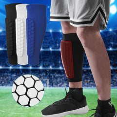 Soccer Shin Guard Calf Compression Sleeve Honeycomb Pads Shin Splint