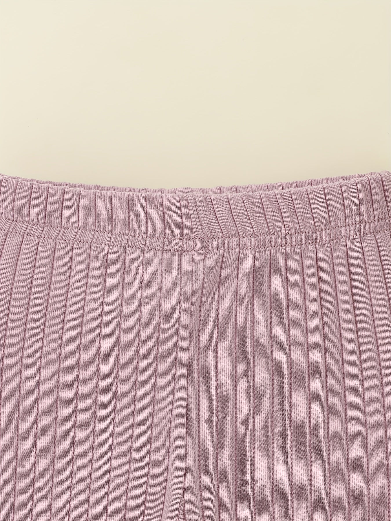 5pcs Unisex Baby Ribbed Knit Leggings