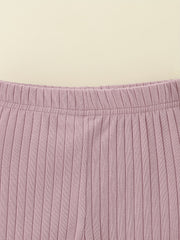 5pcs Unisex Baby Ribbed Knit Leggings