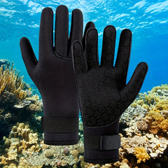 Neoprene Diving Gloves Five Finger Warm Wetsuit Winter Gloves