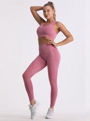 High Impact Sports Set Racer Back Crop Top & Legging Yoga Suits
