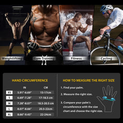 Full Palm Protection Gloves for Weightlifting Fitness Training