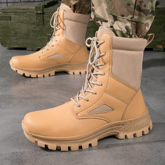 Men's High Top Tactical Work Boots Non Slip Durable Outdoor Hiking