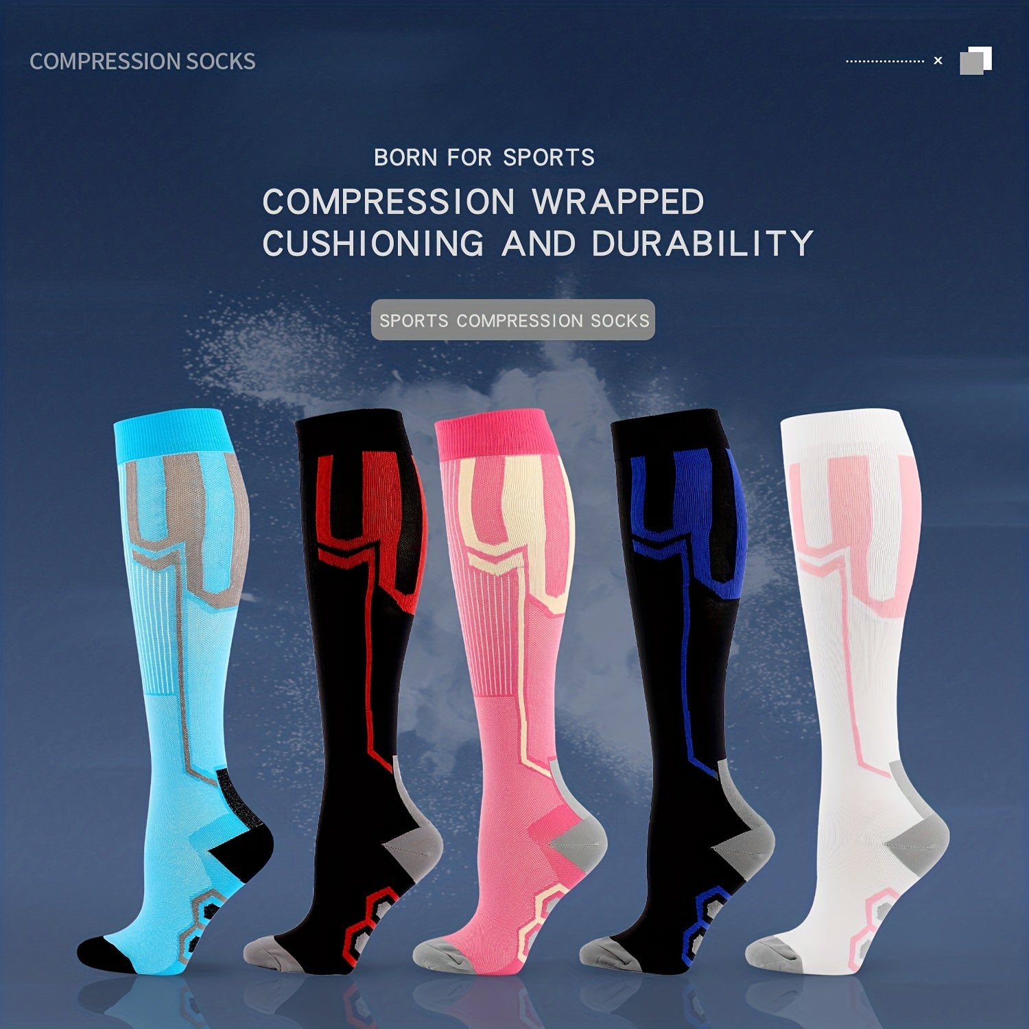Outdoor Compression Stockings for Running Basketball Training