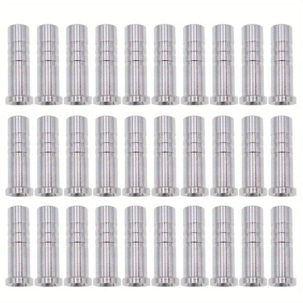 30 Pcs Aluminum Arrow Tips for 6.2mm Carbon Arrows, Compound & Recurv