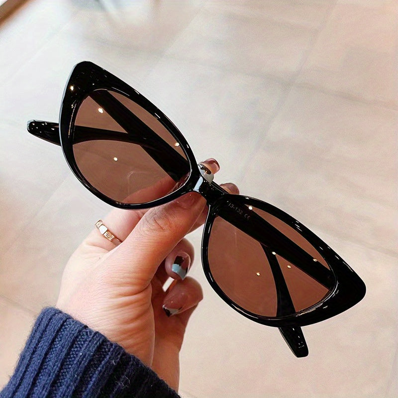 Small Frame Cat Eye Sunglasses Vintage Lightweight Sunshade Eyeglasses
