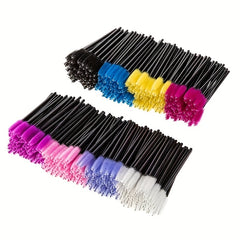 100pcs Eyelash Mascara Wands Lash Brushes Applicator Makeup Kits