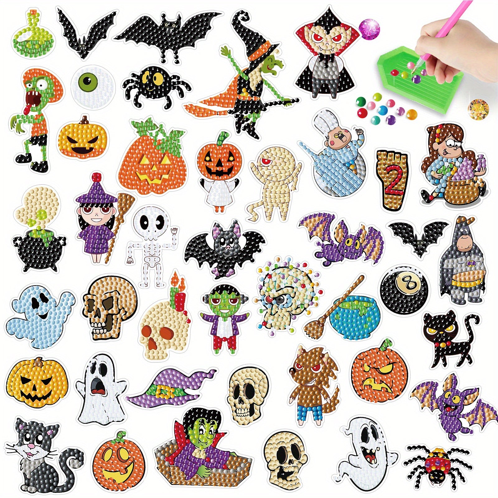 Halloween Cartoon Theme Diamond Painting Kit
