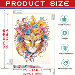 DIY Venetian Mask Pattern Diamond Painting Kit