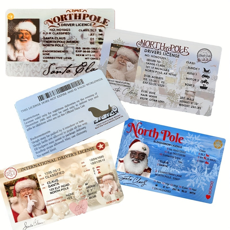 5pcs Xmas Santa Claus Driving Sled | Christmas Decoration