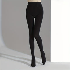 High Waist Opaque Tights Smooth Stretch Pantyhose