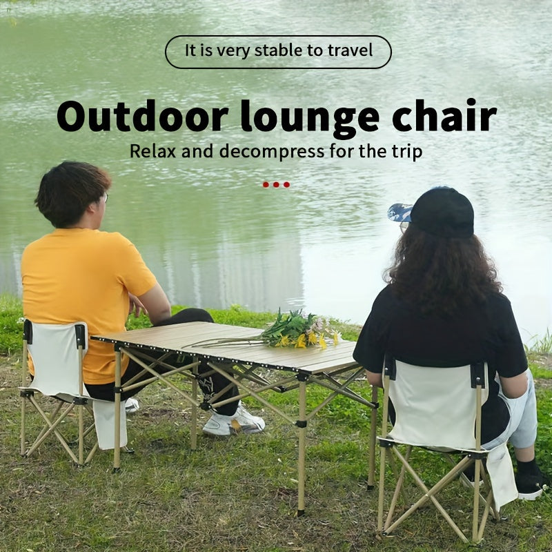 Folding Beach Chair for Fishing Camping Picnic Leisure - Portable Outdoor Seat