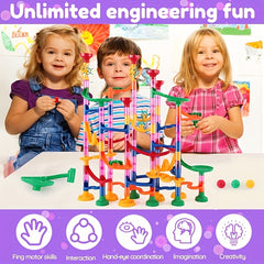 Colorful Marble Run Track Set for Children Ages 3