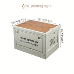 Retro Outdoor Storage Box Camping Car Trunk Storage Bin