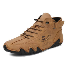 Men's Retro Casual Ankle Sneakers Anti-Skid Slip On Shoes for Outdoor Hiking