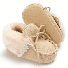 Soft Warm Lace Up Boots for Baby Boys