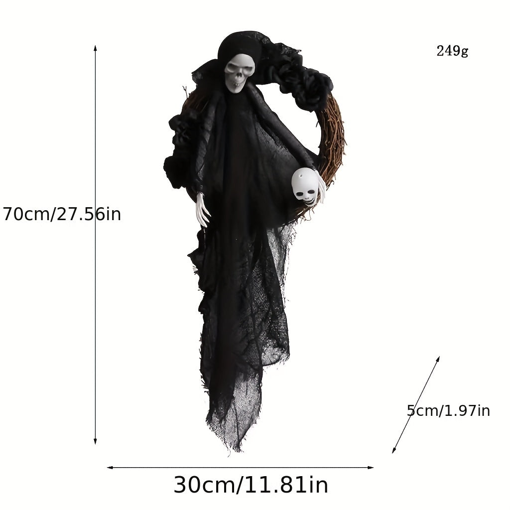 Halloween Ghost Gate Hanging Ghost Party Flower Wreath