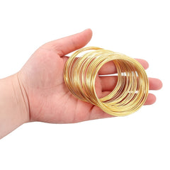100 Loops Pack Diameter Silver Memory Beading Steel Wire For DIY Jewelry