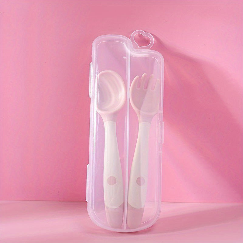 Silicone Feeding Spoon for Babies Bendable Soft Tip Training Spoon