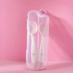 Silicone Feeding Spoon for Babies Bendable Soft Tip Training Spoon