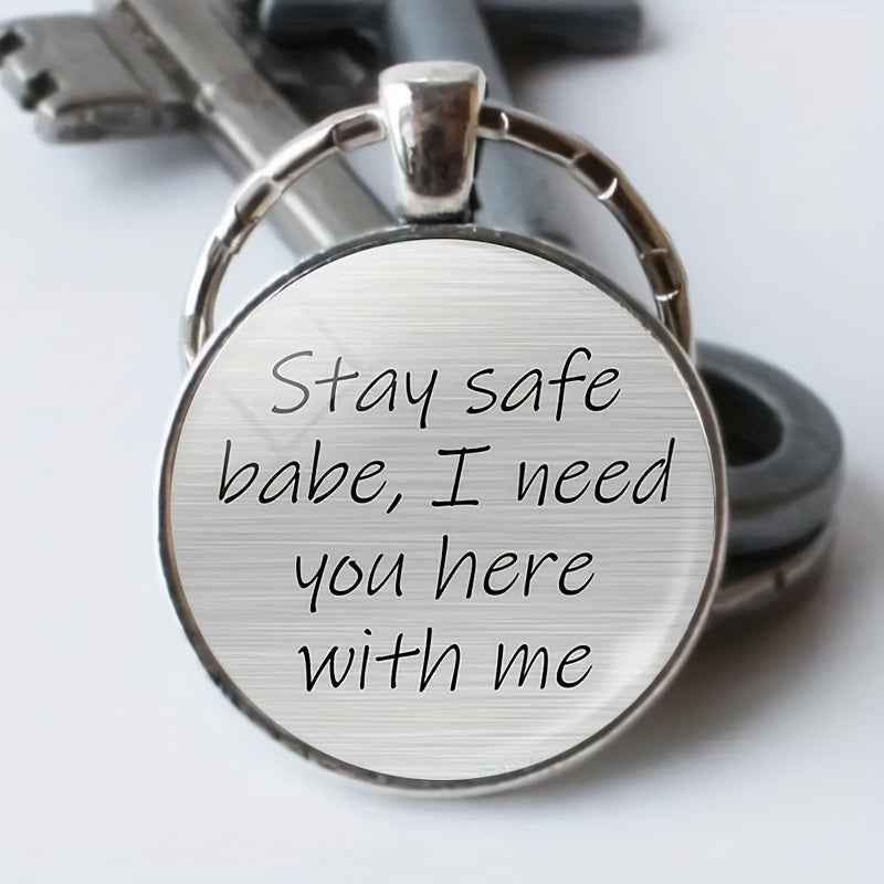Vintage Boys & Girls Keychain 'I Need You Here With Me'