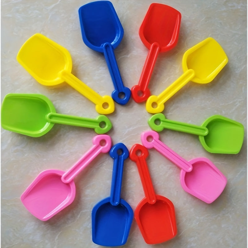 10pcs Beach Toys Plastic Small Shovels Kindergarten Sand Pool Sand Digging Water