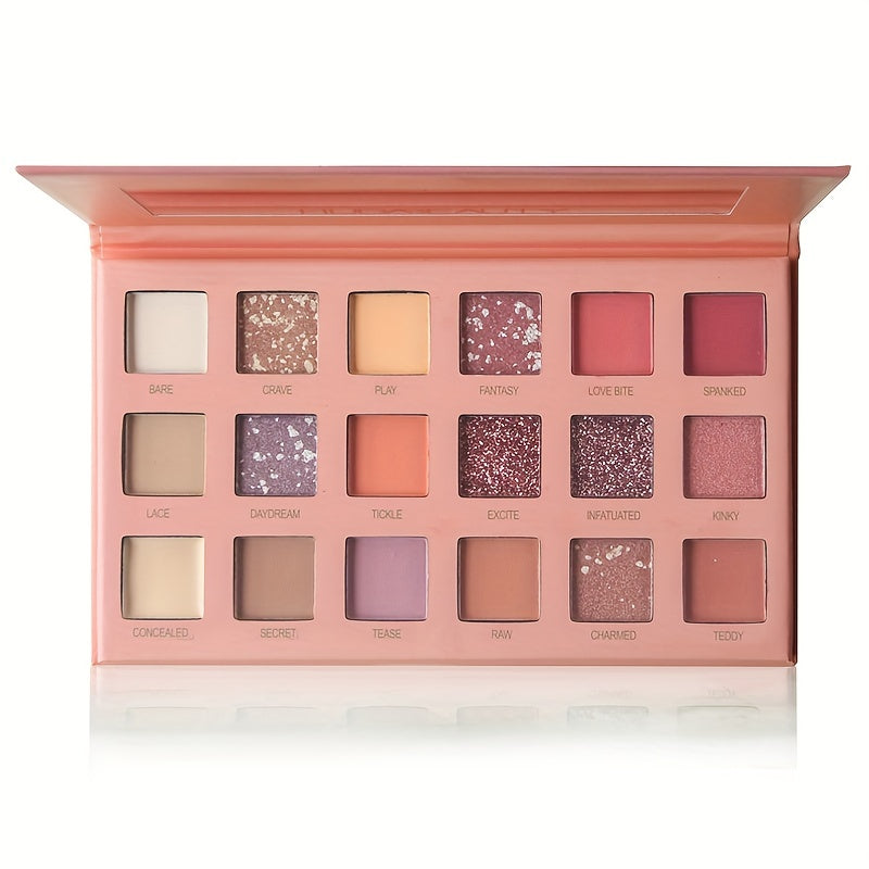 Desert Rose Eyeshadow Palette - 18 Colors Multicolor Makeup