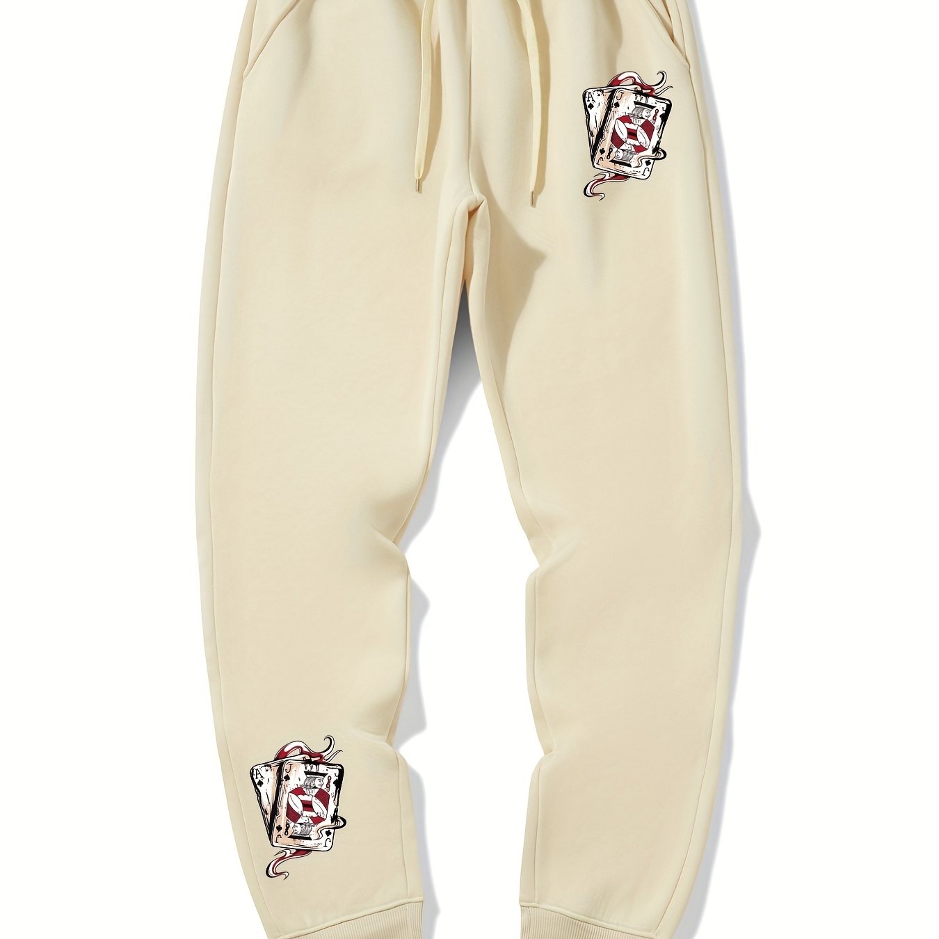 Men's Drawstring Sweatpants With Pockets Loose Casual Jogger Pants