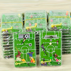 12pcs Football Maze Puzzle Games Plastic Party Favors Soccer Ball Player Figures