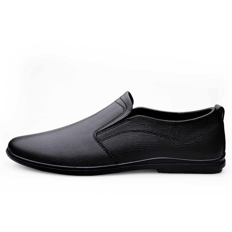 Men Leather Loafer Shoes Slip On Lightweight Dress Shoes