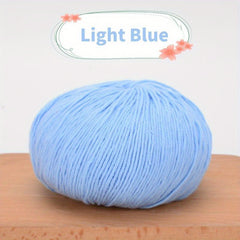 Pure Cotton Yarn For Knitting And Crochet 50g