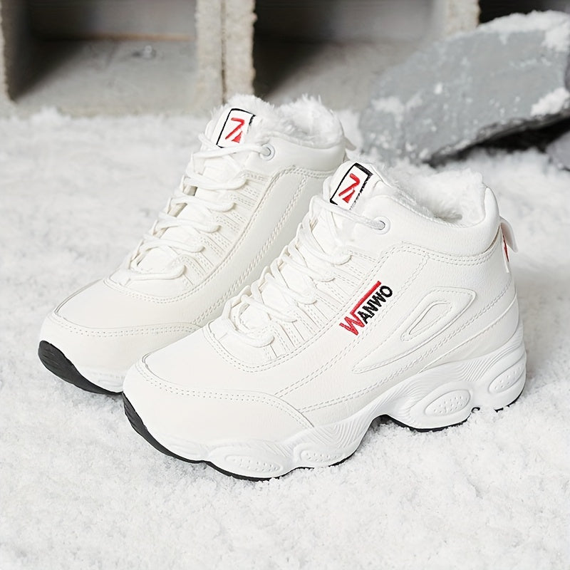 Women's High Top Plush Inner Thermal Sports Sneakers